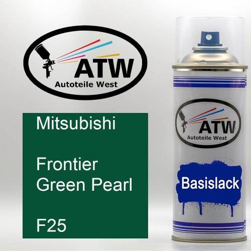 Mitsubishi, Frontier Green Pearl, F25: 400ml Sprühdose, von ATW Autoteile West.